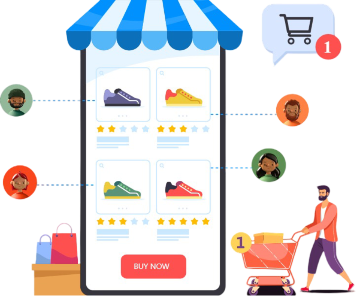 multi venodor ecommerce development page